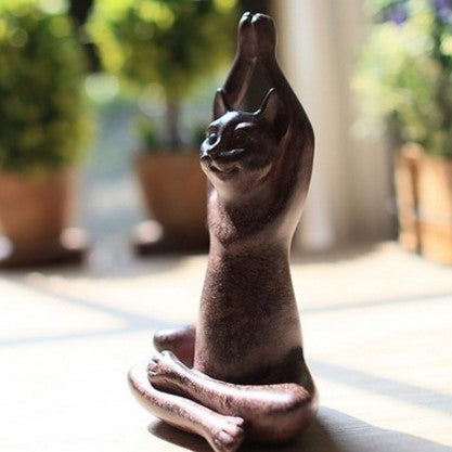 Cat Yogi Statue