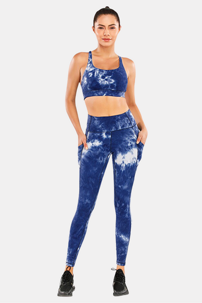 The Akari Recycled Eco leggings in Blue – The Gym Wear Boutique