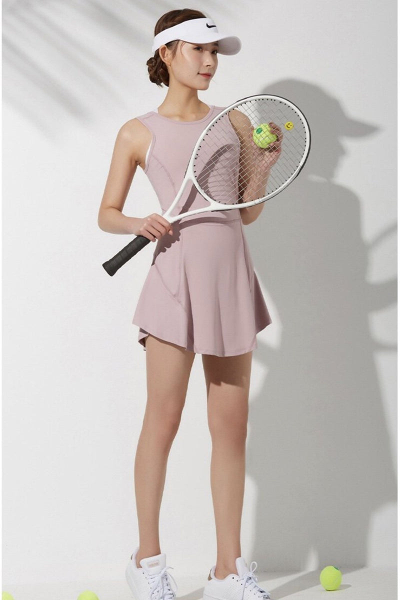 Kumo™ One-Piece Tennis Dress - High Neck