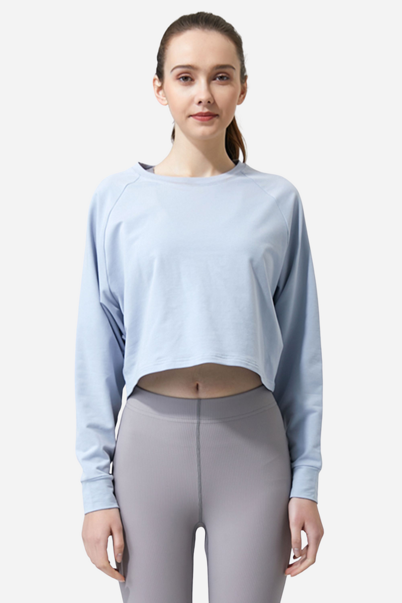 Kumo™ Autumn Breeze Long Sleeves Crop Sweatshirt